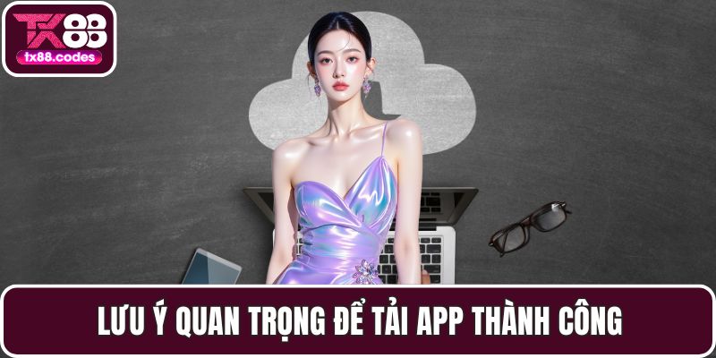 Lưu ý quan trọng để tải app thành công