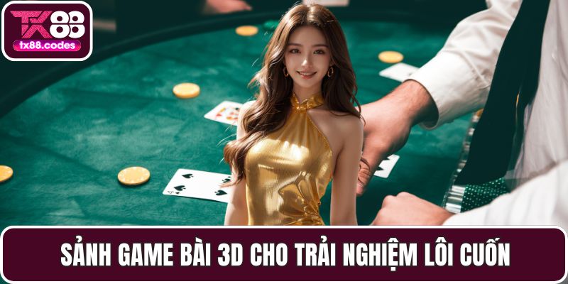 Sảnh Game bài 3D cho trải nghiệm lôi cuốn